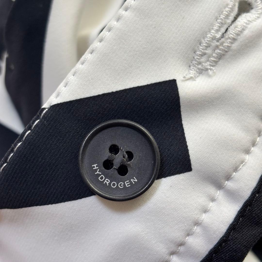 美品✨HYDROGEN ハイドロゲン　ゴルフパンツ Lサイズ　幾何学柄