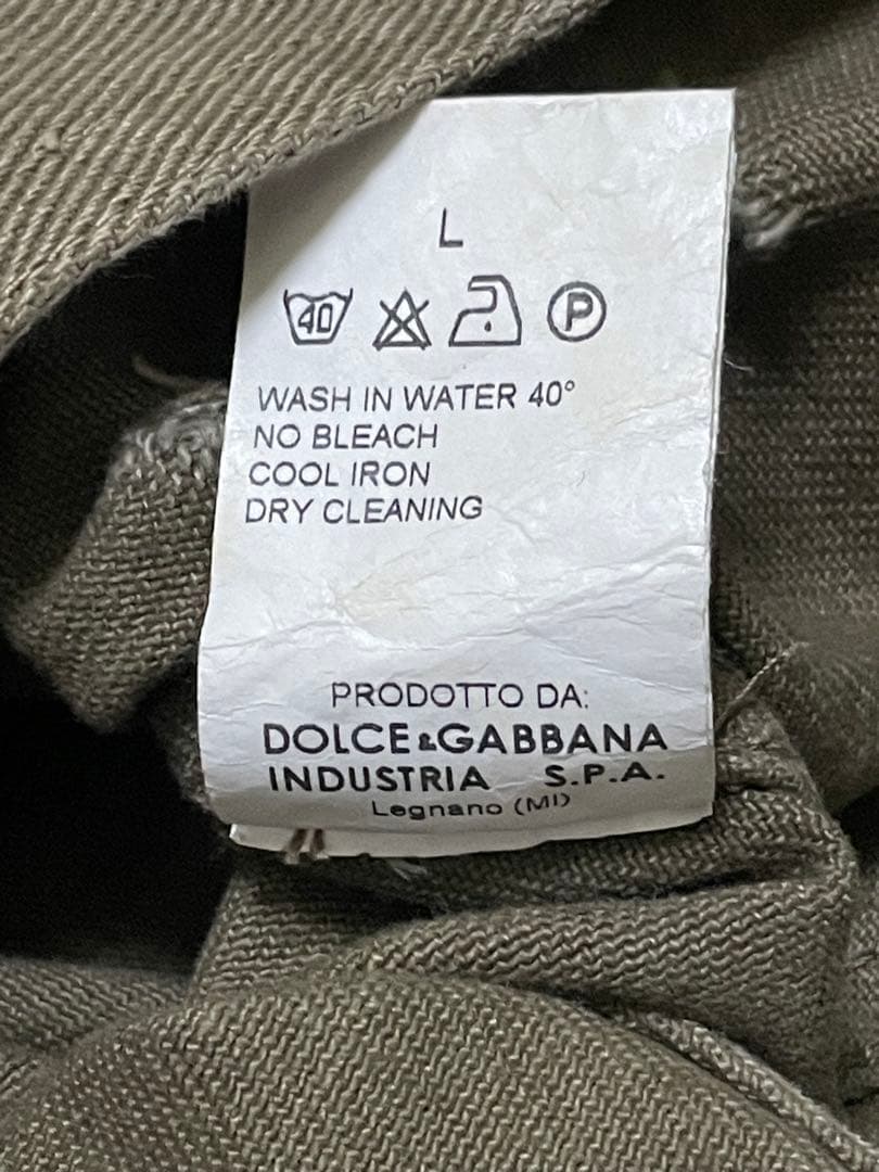 DOLCE & GABBANA 白タグ クラッシュ デニム ジャケット