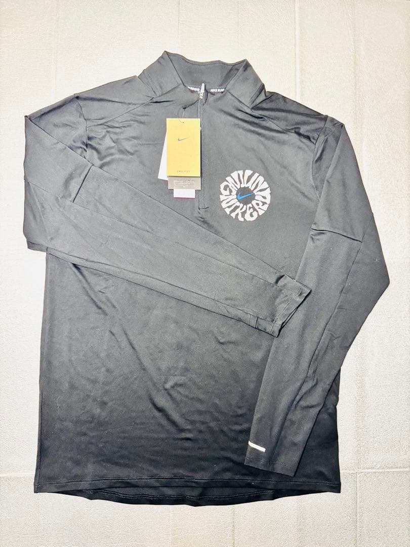 Nike フルジップ長袖シャツ ブラック/ブルー 新品タグ付き