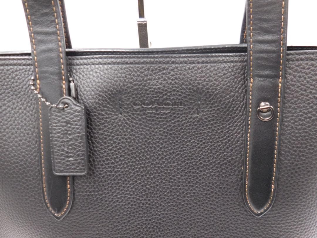 ✨COACH　コーチ　ゴッサムトート　レザー　ビジネス　A4 バッグ　ブラック