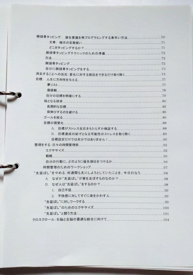 【専用】ウェイン・トッピングPhD ストレスリリース 1&2 セミナーテキスト