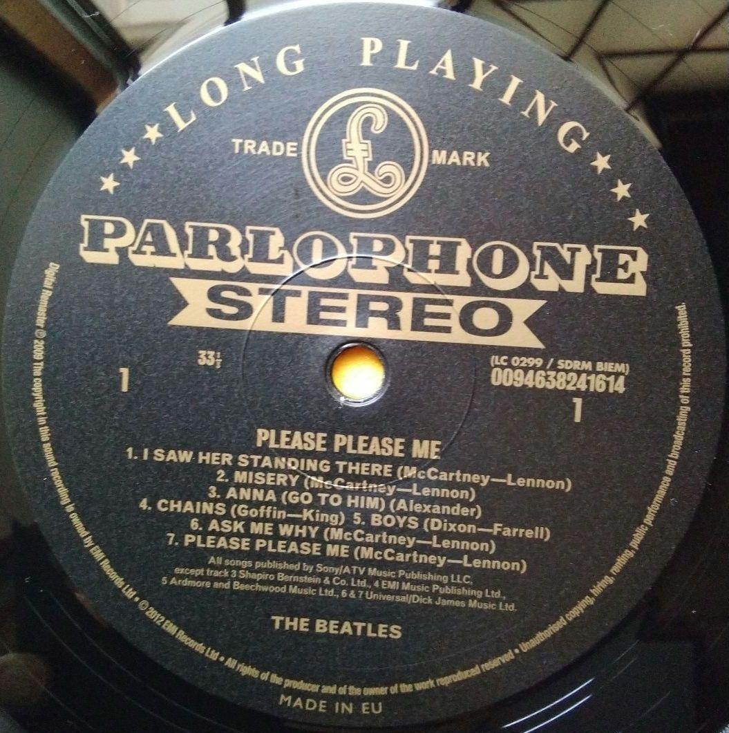 ビートルズ「PLEASE PLEASE ME」【ゴールド／ステレオ】日本仕様　帯