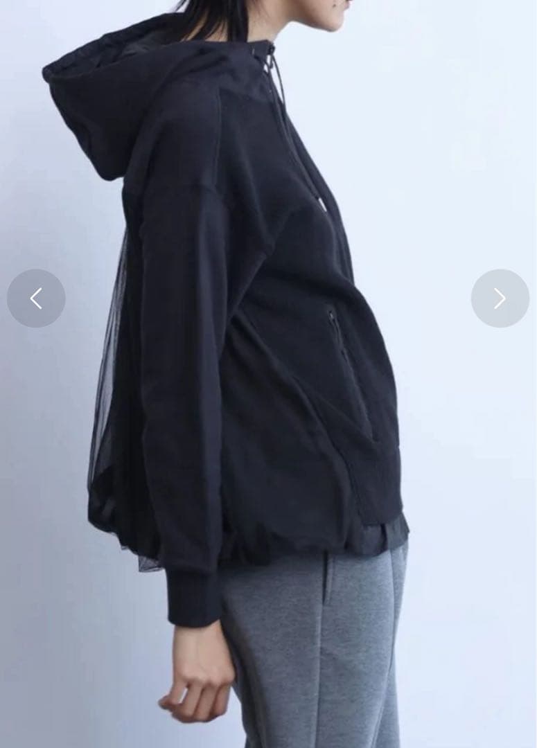 ヤマダヤ【LASUD】バックチュールニットフーディ