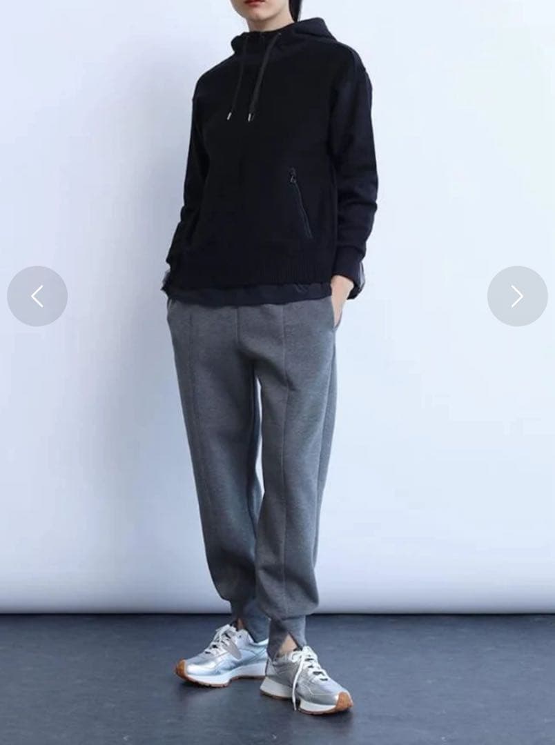 ヤマダヤ【LASUD】バックチュールニットフーディ