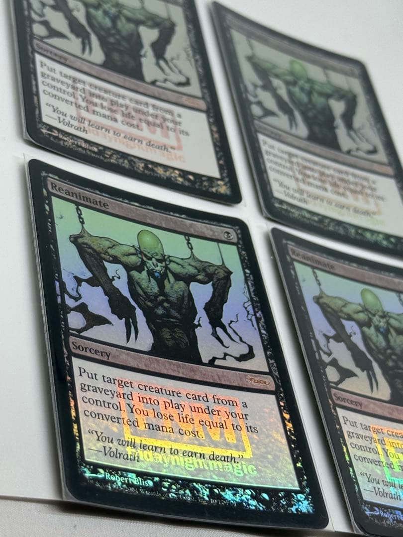 【Foil】《再活性/Reanimate》(FNM)[DCIマーク] 4枚セット