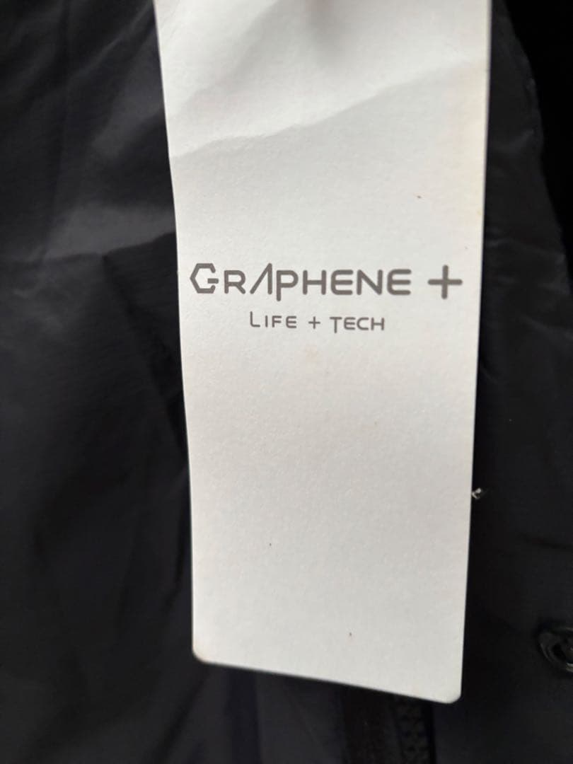 グラフェン+ フード付きレインウェア 黒　新品未使用