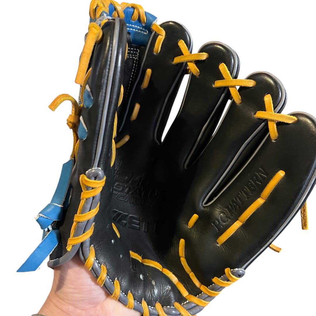 美品 ZETT 軟式 内野 グローブ 源田 モデル ゼット BRGPRO