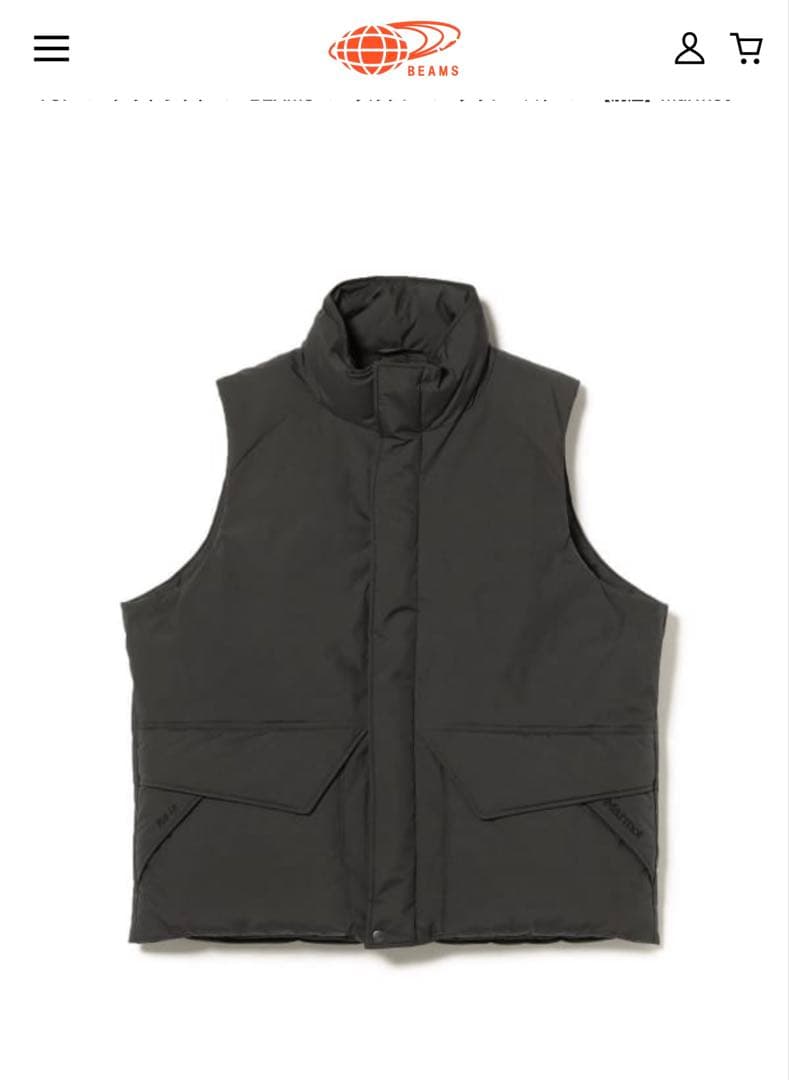 マーモットビームス　Marmot / Mammoth Down ダウン ベスト