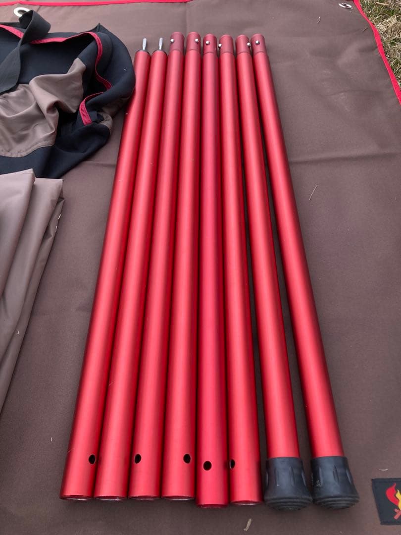 ⭐︎最終価格⭐︎スノーピークHDタープシールドヘキサエボォPro.ポールセット