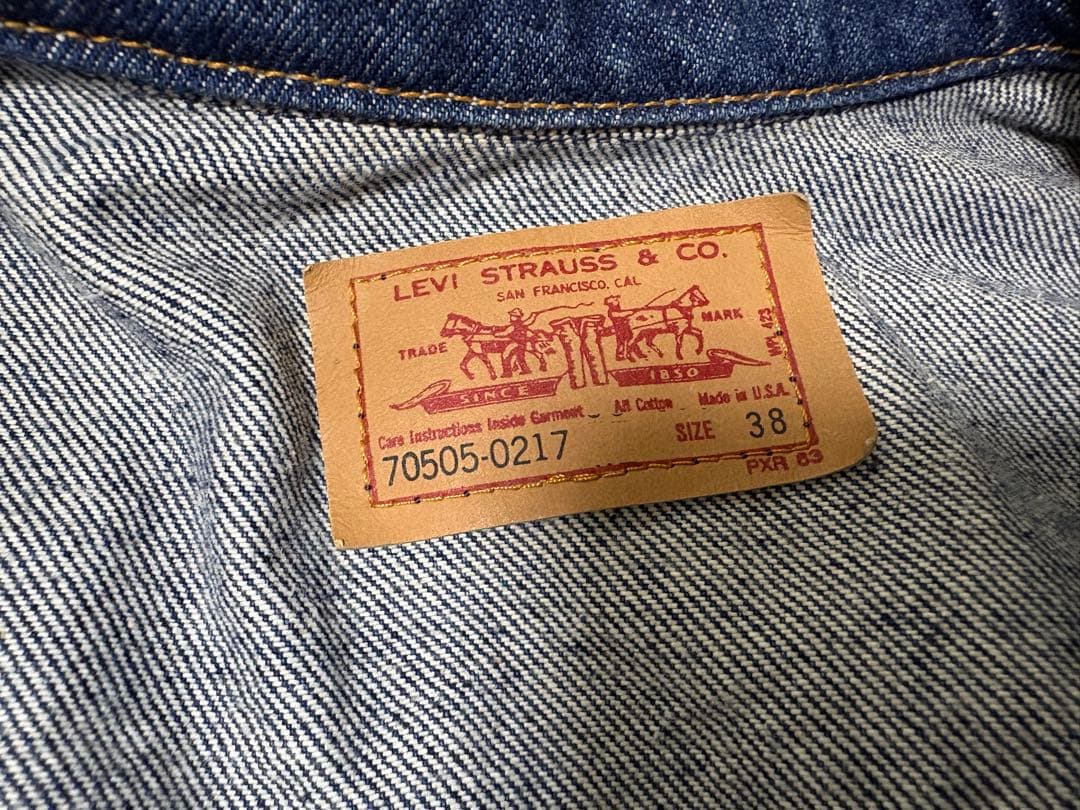 ほぼデッドUSA製 Levi’s 70505デニムジャケット 38 4th