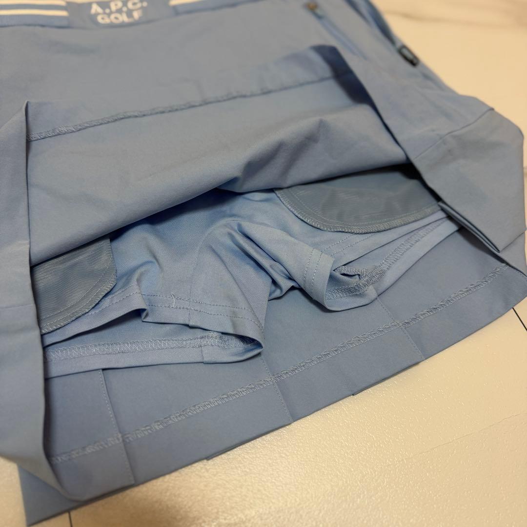A.P.C. GOLF ライトブルースカート　刺繍ロゴ　Mサイズ
