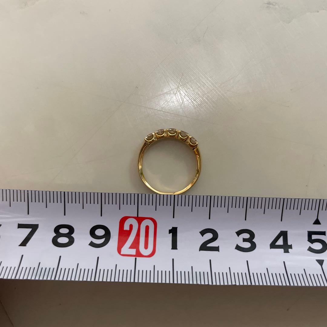 classic chess K18YG 0.9ctUP 大粒ダイヤ　エタニティ