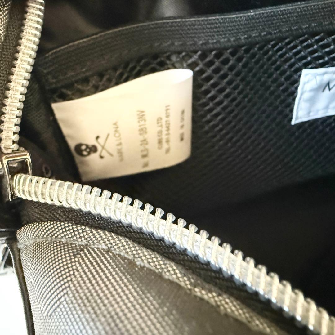 マークアンドロナ カートバッグ カモフラ スカル ナイロン ブラック