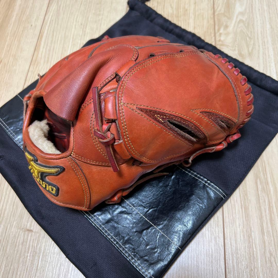【人気】ミズノプロ 投手用 オーダーグローブ 硬式用 レッド 野球