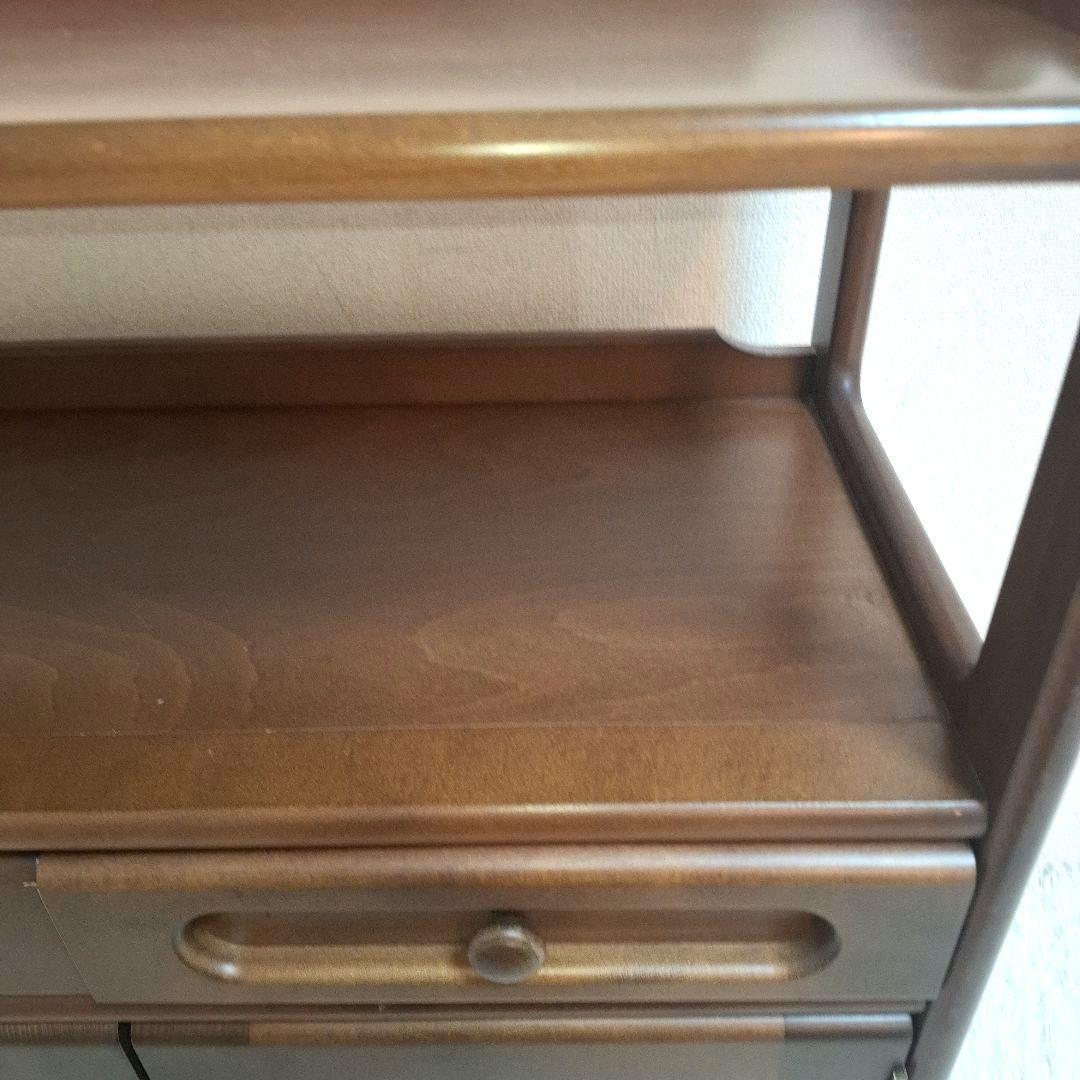 【美品】karimoku カリモク オールドカリモク 電話台 ファックス台