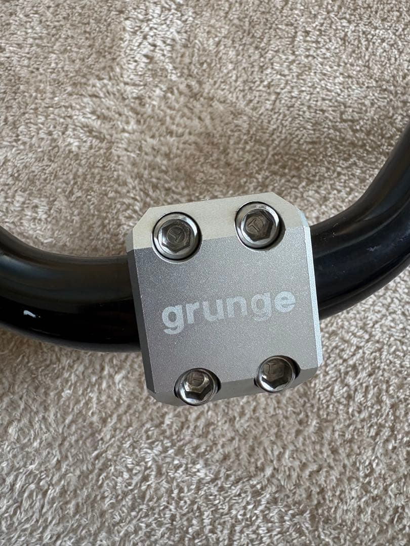 grunge アルミ ステム　B-WITCH ライザーバー　ブラック　セット