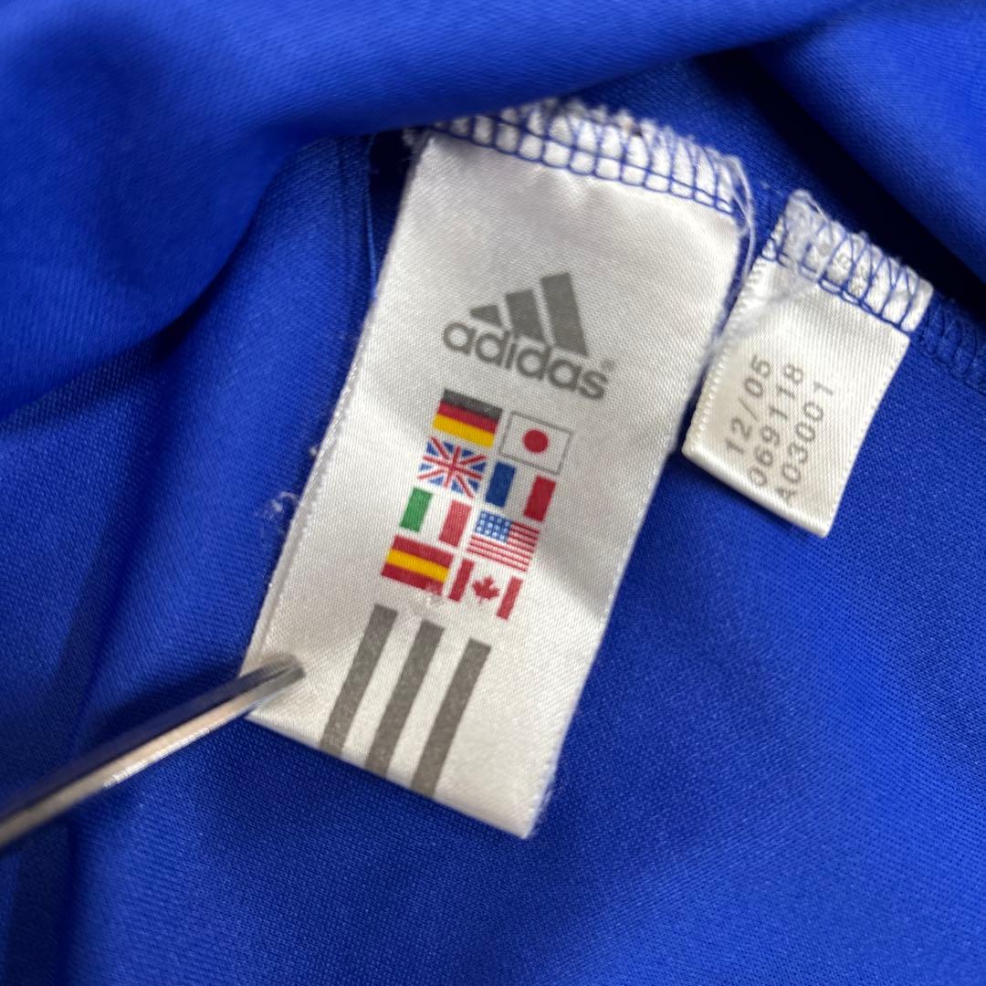 adidas フランス代表 サッカーシャツ 青　0305o389