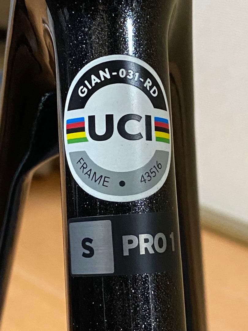 GIANT TCR ADVANCED PRO Sサイズ　フレームセット　美品