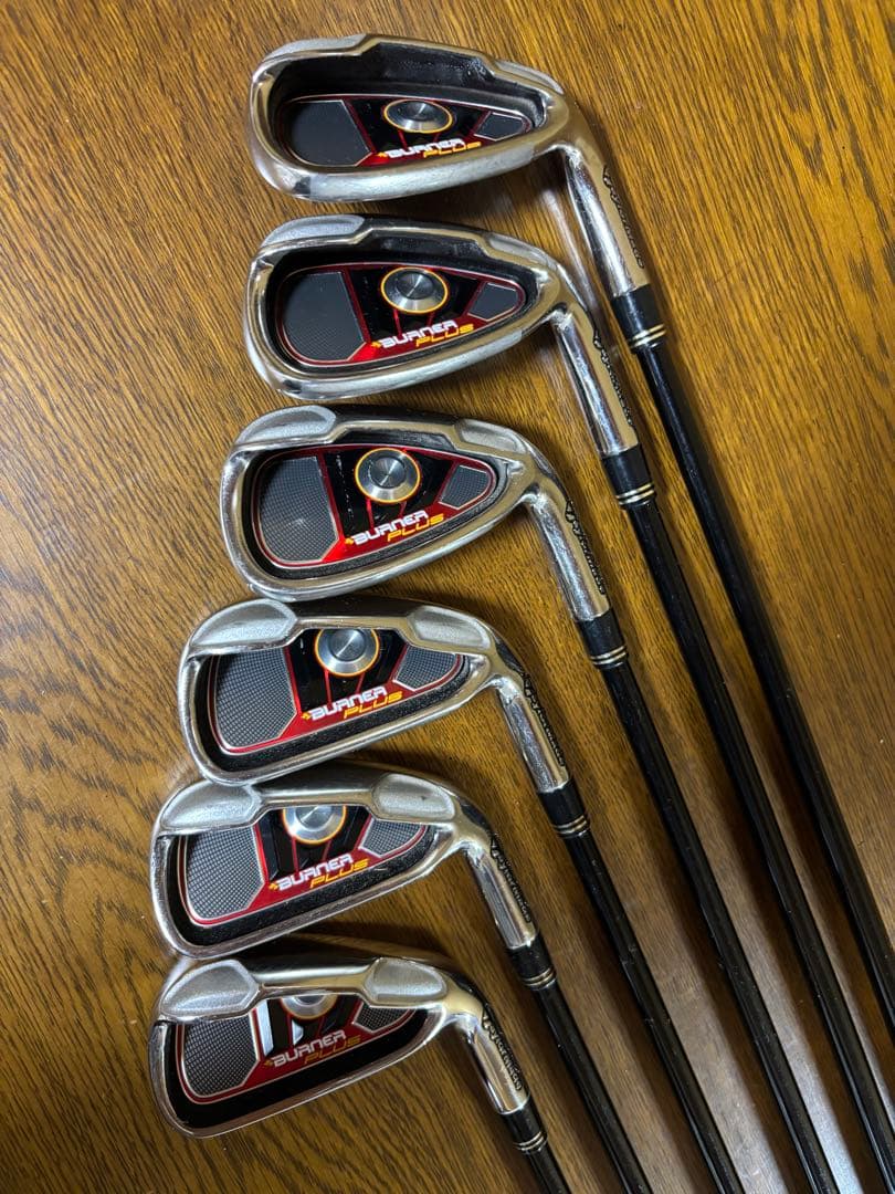 テーラーメイド バーナープラス　アイアンセット6本　純正カーボン　フレックスR