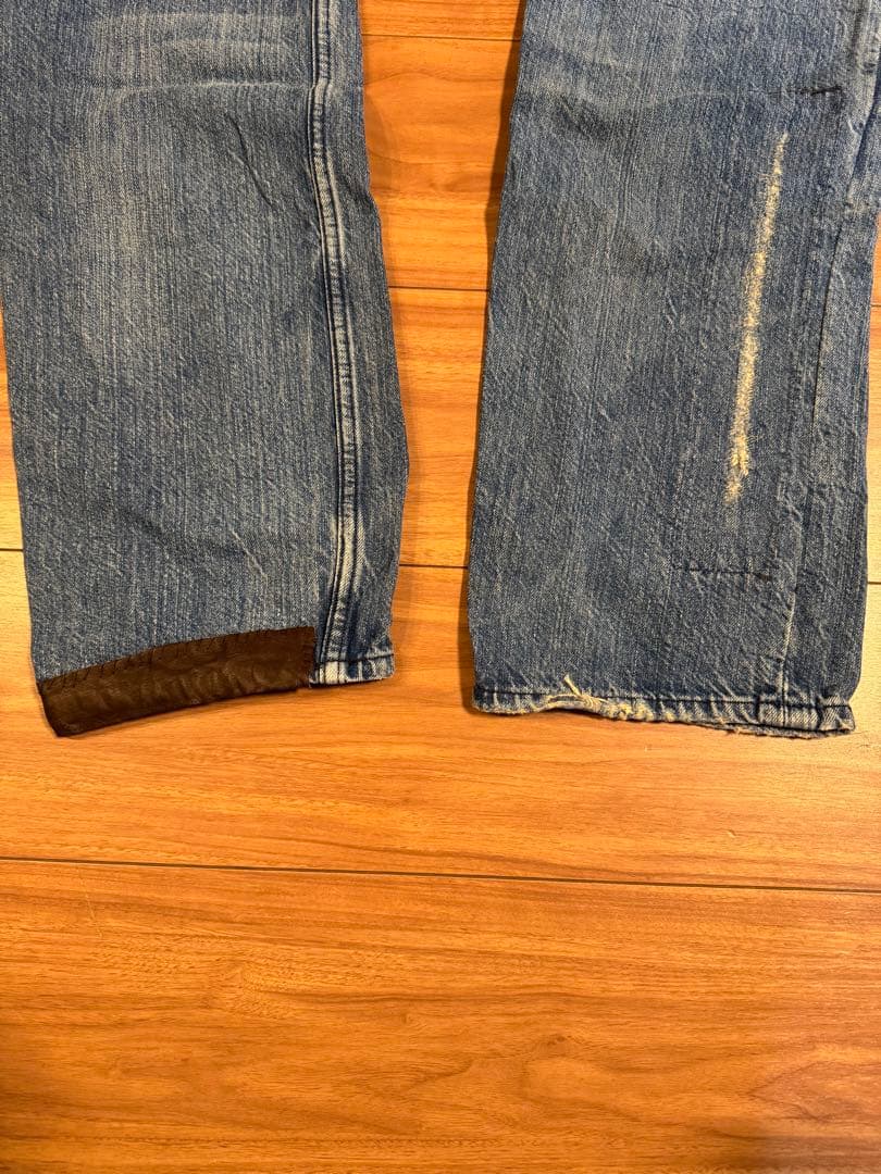 希少 ポロラルフローレン パッチワーク リペア加工 デニム W36 グランジ
