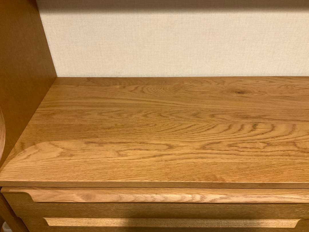 k*n様 ダイニングボード/ホワイトオーク/スライドレール/無垢材/食器棚