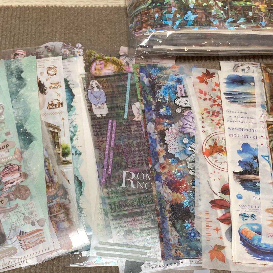 コラージュ素材:海外マステ切り売りごちゃまぜまとめセット