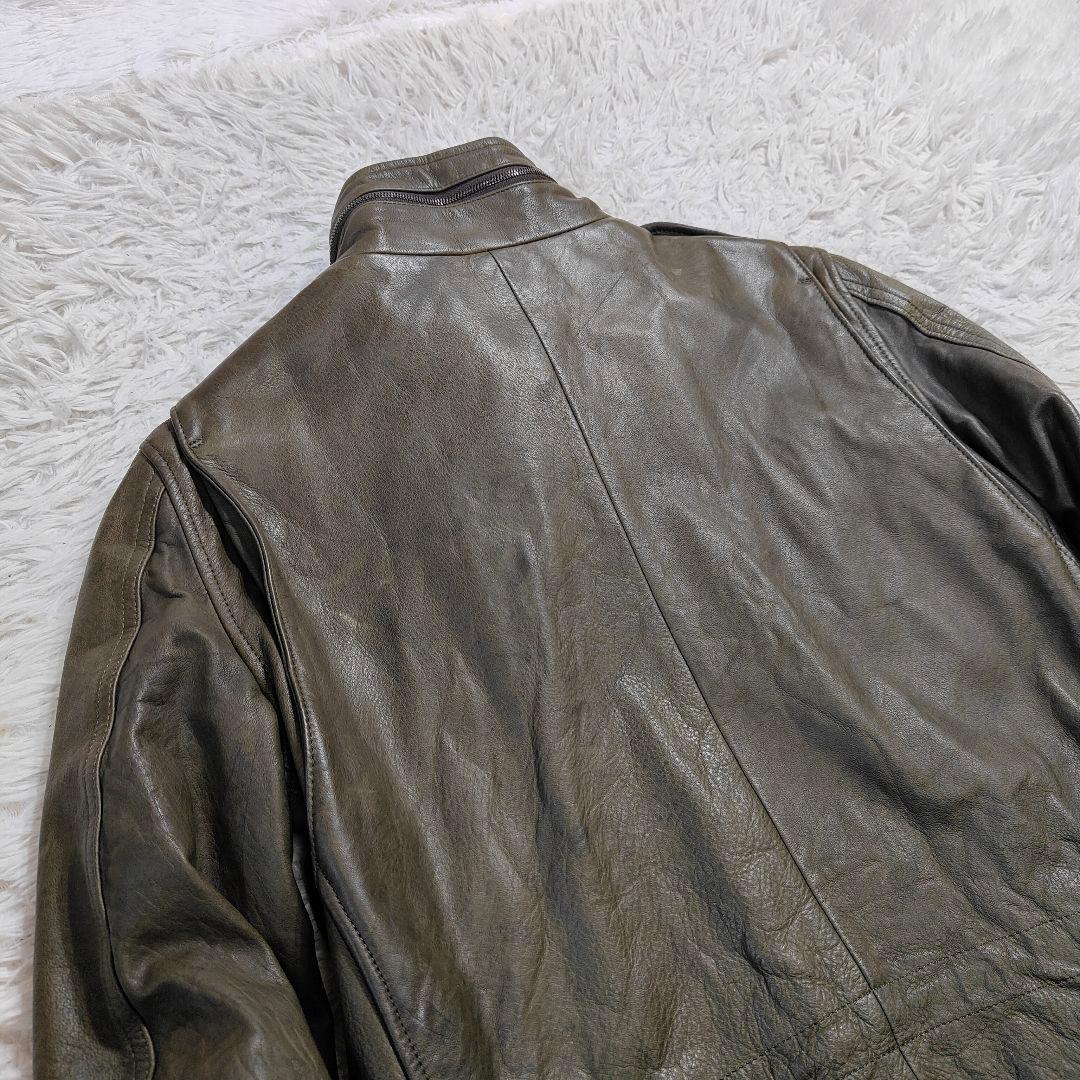 美品 　馬革　wjk フィールドジャケット ホースレザー M65　緑