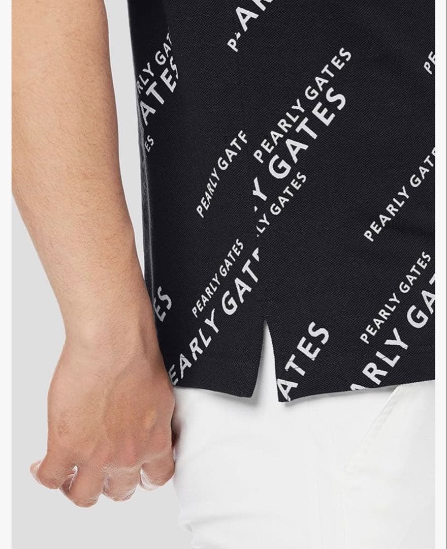 PEARY GATES ポロシャツ XL ブラック　ロゴ入り 　ブラック　新品
