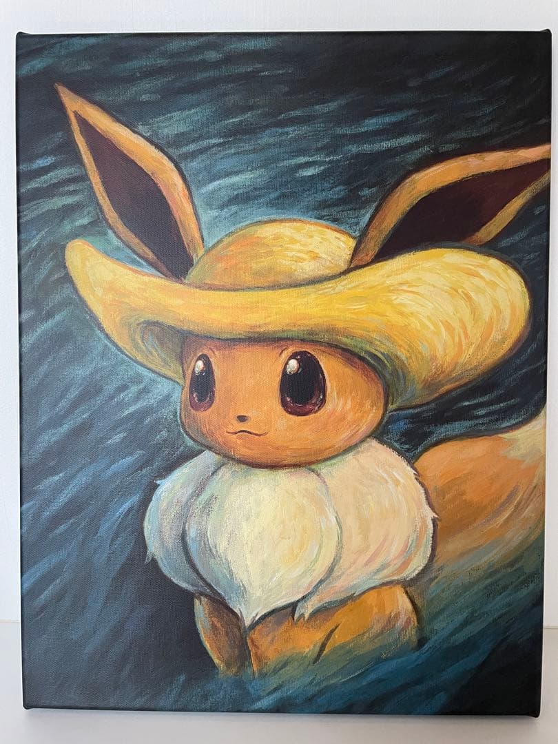 【証明書付】ゴッホ ピカチュウ イーブイ キャンバスアート