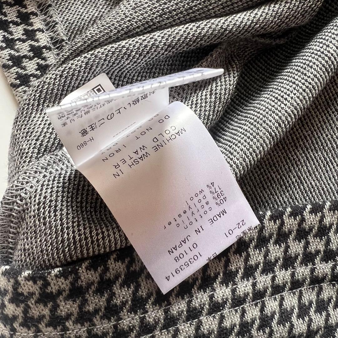 パーリーゲイツ　マスターバニー　ニット　千鳥　ゴルフ　メンズ　モックネック　M