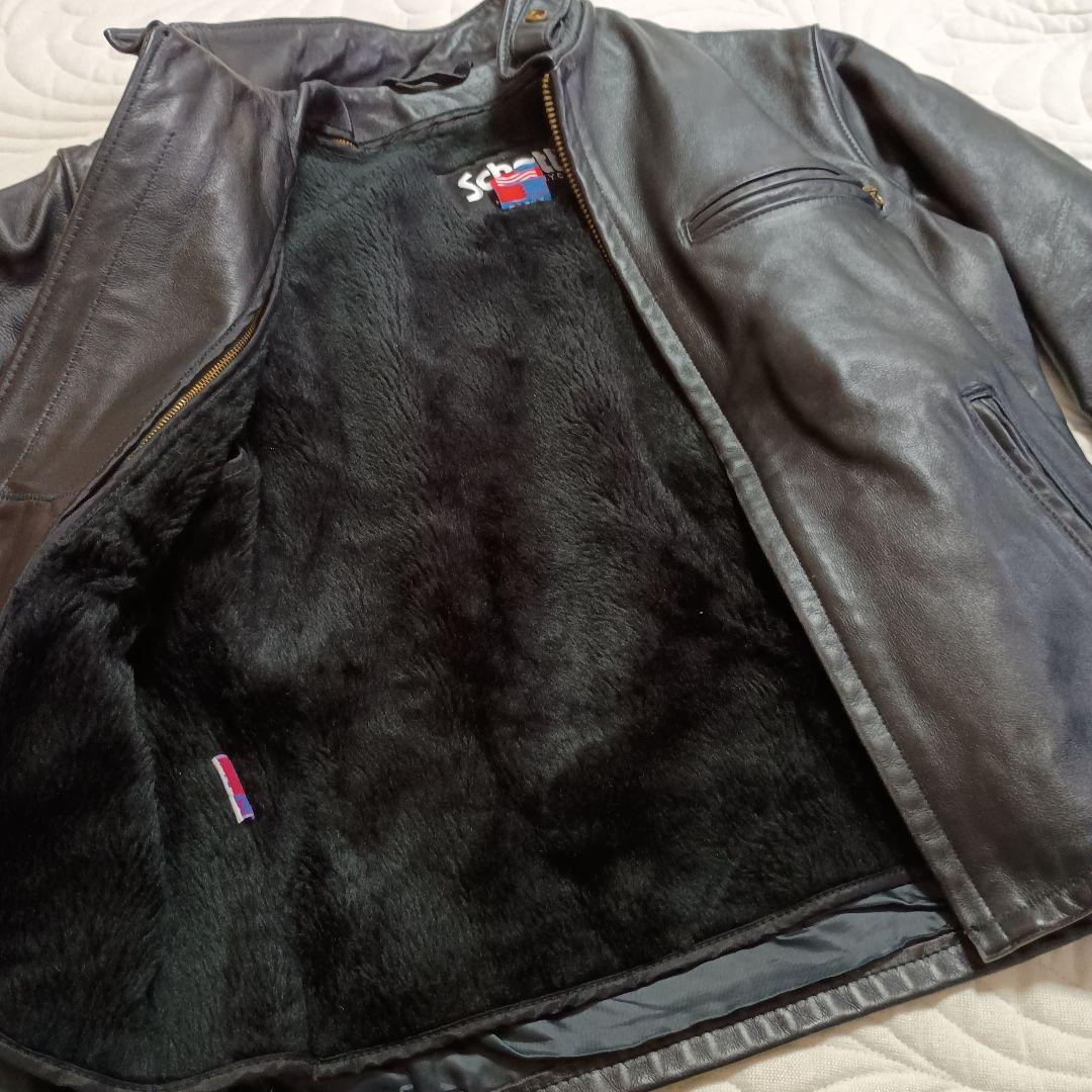 Schott レザー ライダース ジャケット ボア ライナー付 141