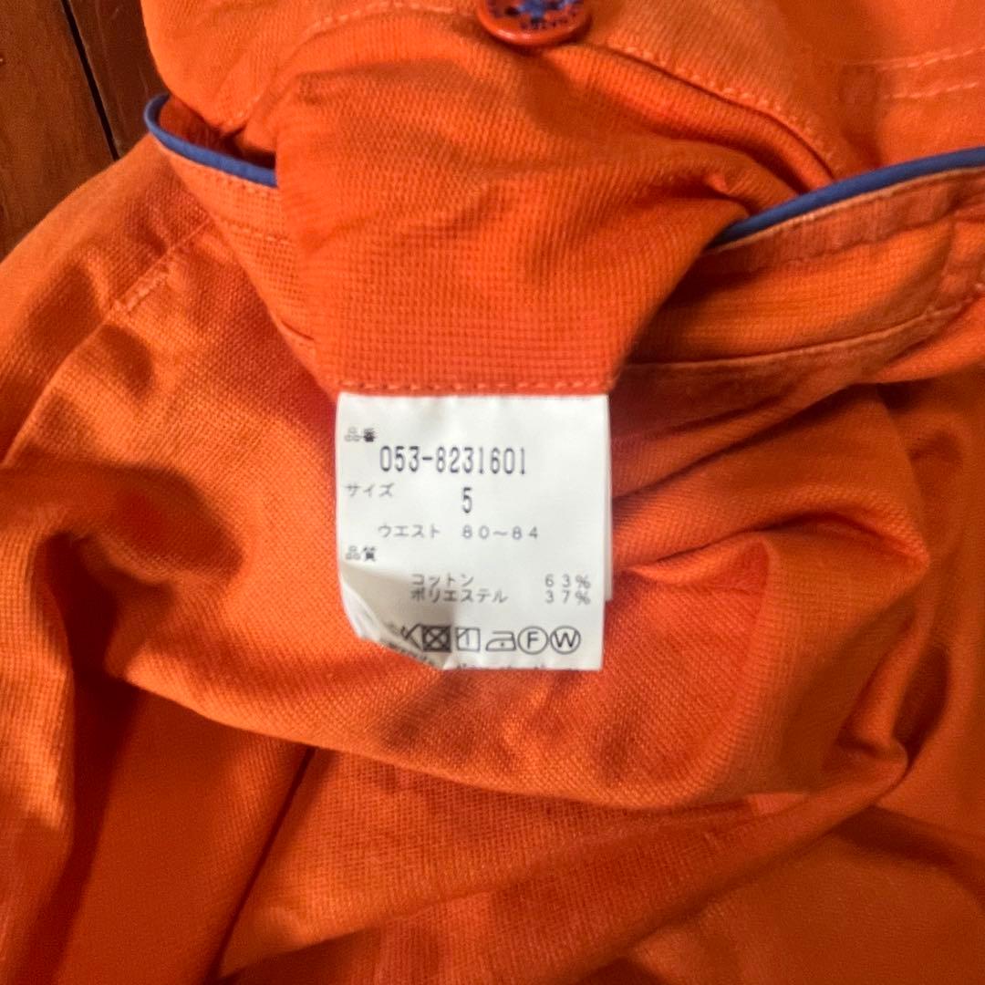 PEARLY GATES パーリーゲイツ ゴルフパンツ オレンジ　サイズ5メンズ