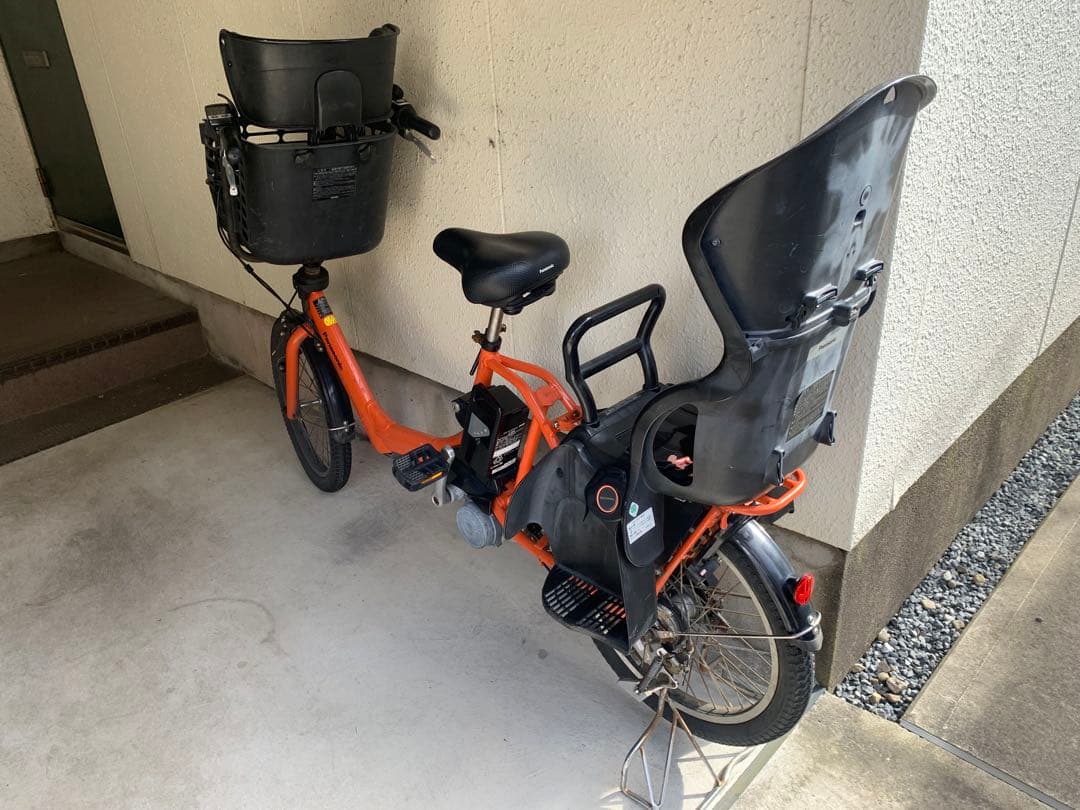 パナソニック　電動アシスト自転車 チャイルドシート前後付き 充電器付き‼️