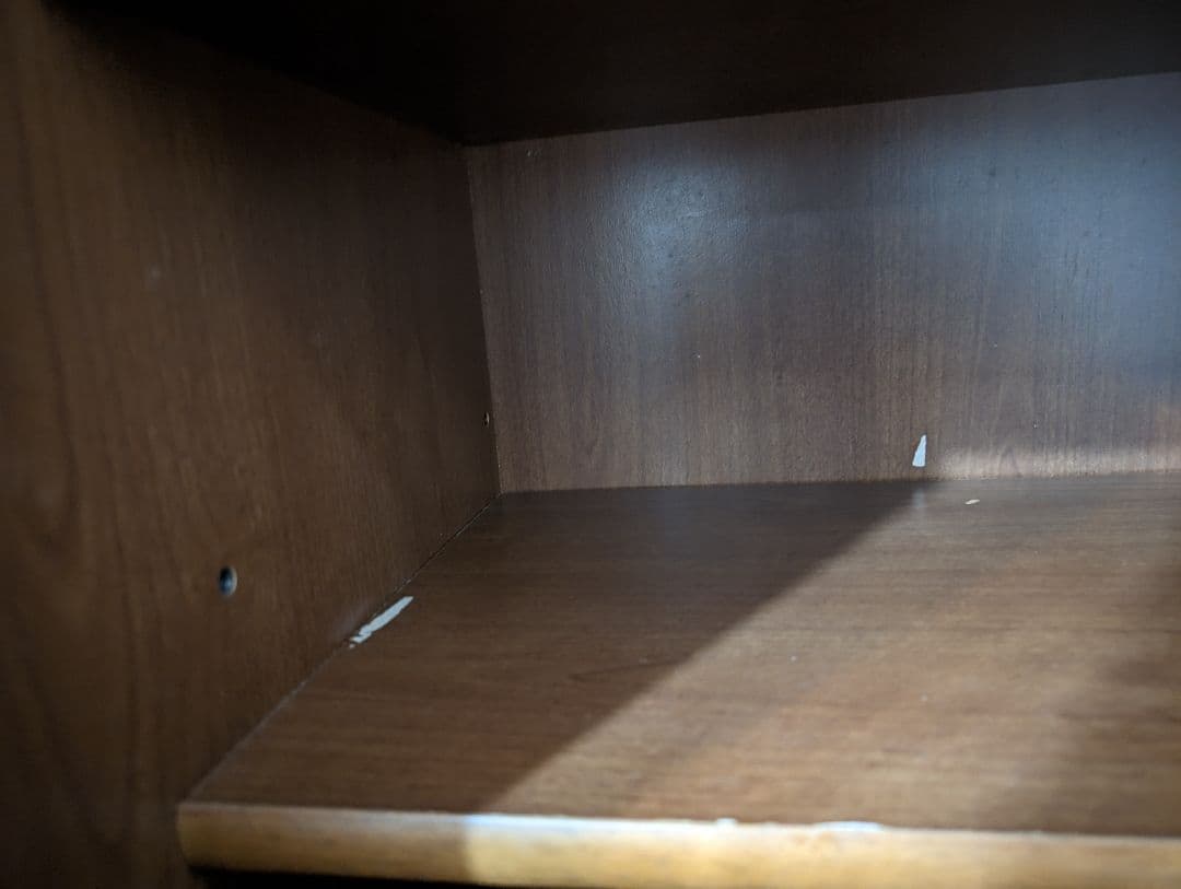 120cm幅 食器棚 ブラウン 引き出し 茶色