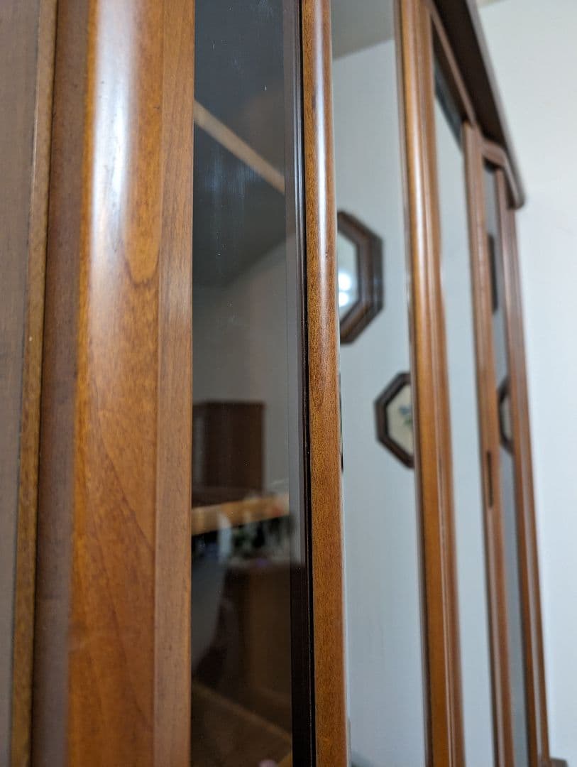 120cm幅 食器棚 ブラウン 引き出し 茶色