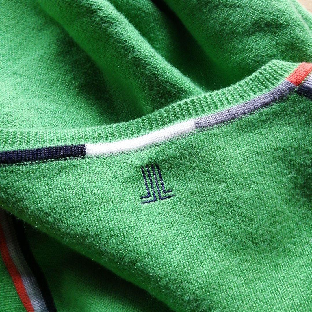 ランバンスポール　ストレッチ ニットセーター　マルチカラーラインストーン