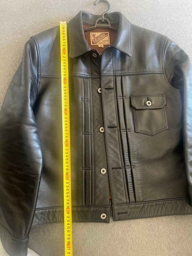 y2LEATHER 本革 ブラックジャケット 42 ワイツーレザー