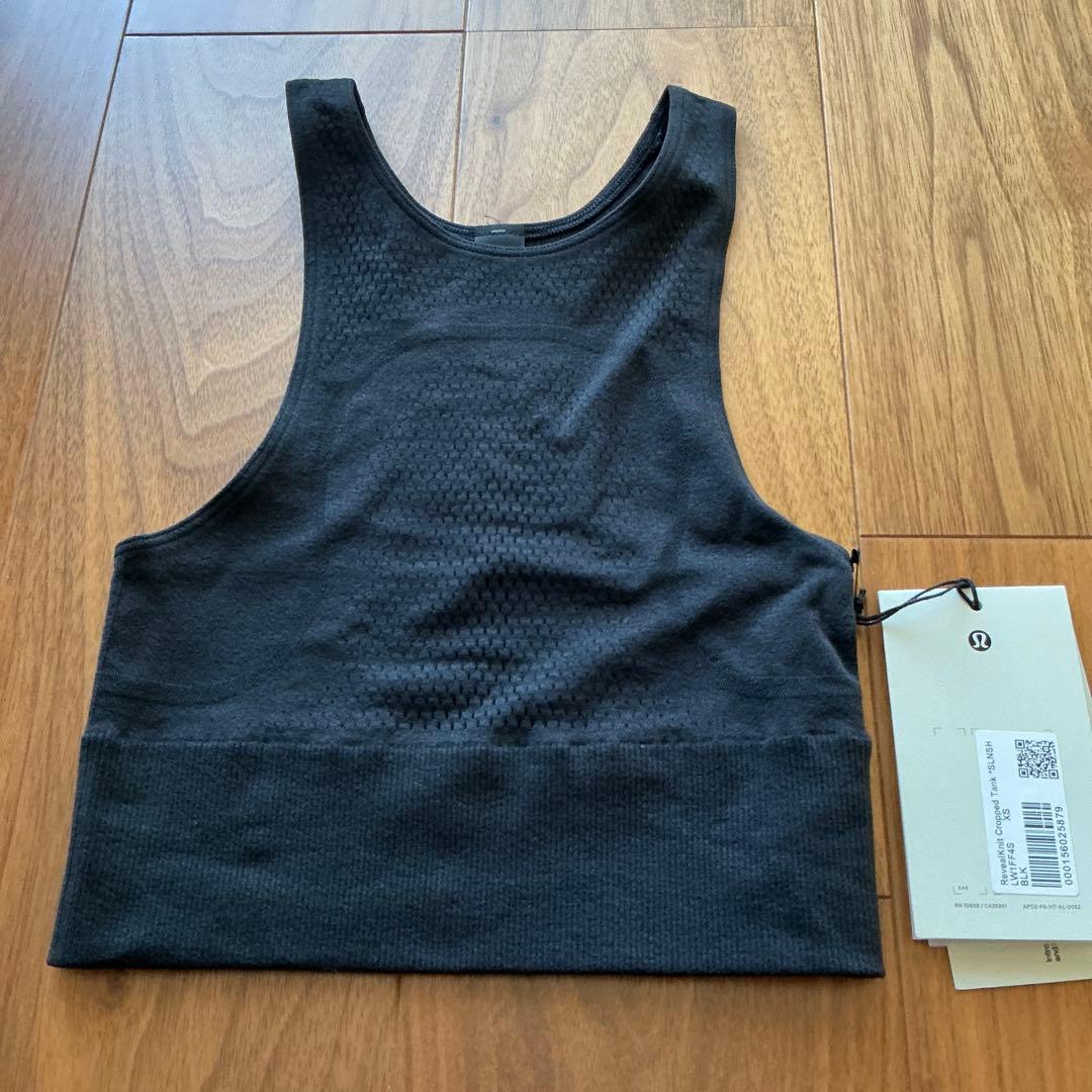 新品未使用！ルルレモンRevealKnit クロップタンク*SLNSHサイズXS