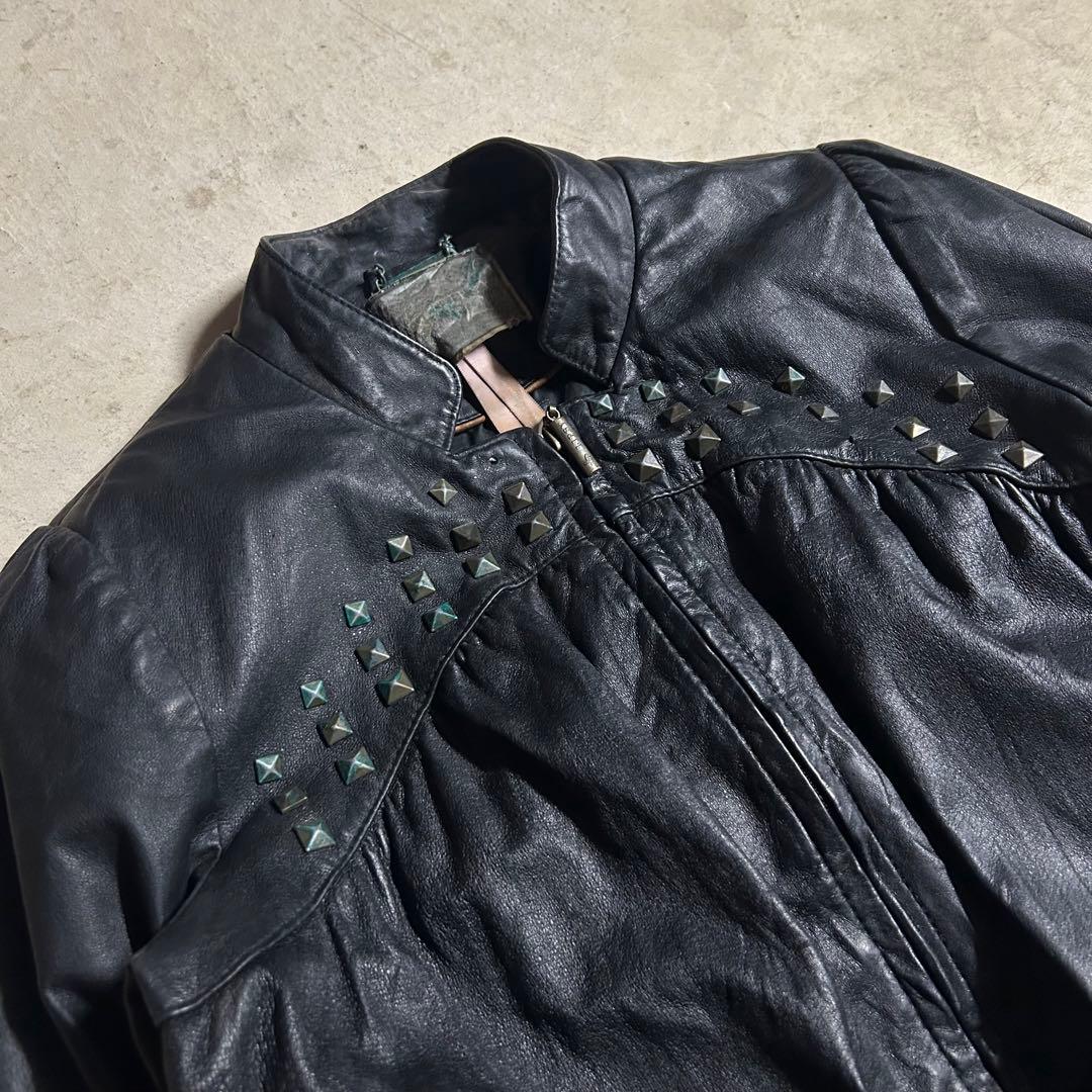 ジャケット・アウター 00s archive studs leather blouson jacket