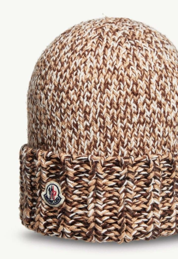 MONCLER モンブラン ニット帽 ブラウン系