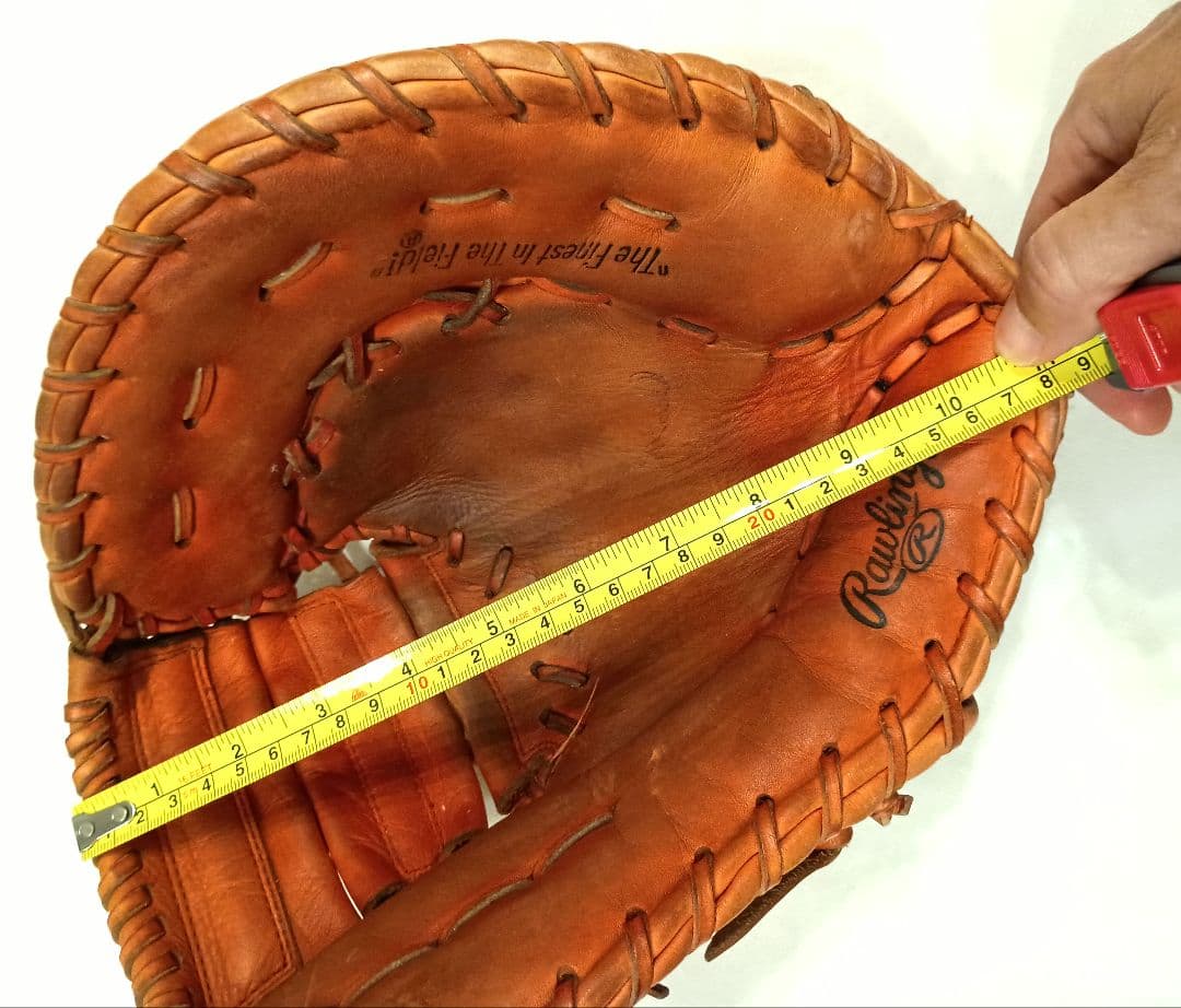 【大人用軟式ファーストミット】Rawlings 　オレンジ　即使用可能