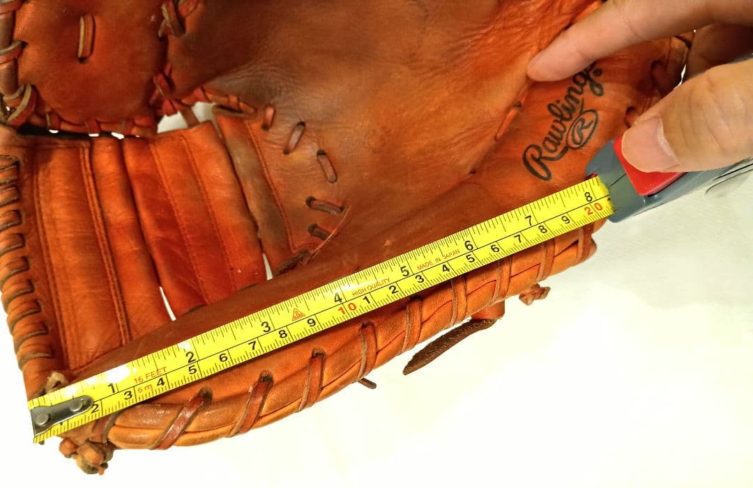 【大人用軟式ファーストミット】Rawlings 　オレンジ　即使用可能