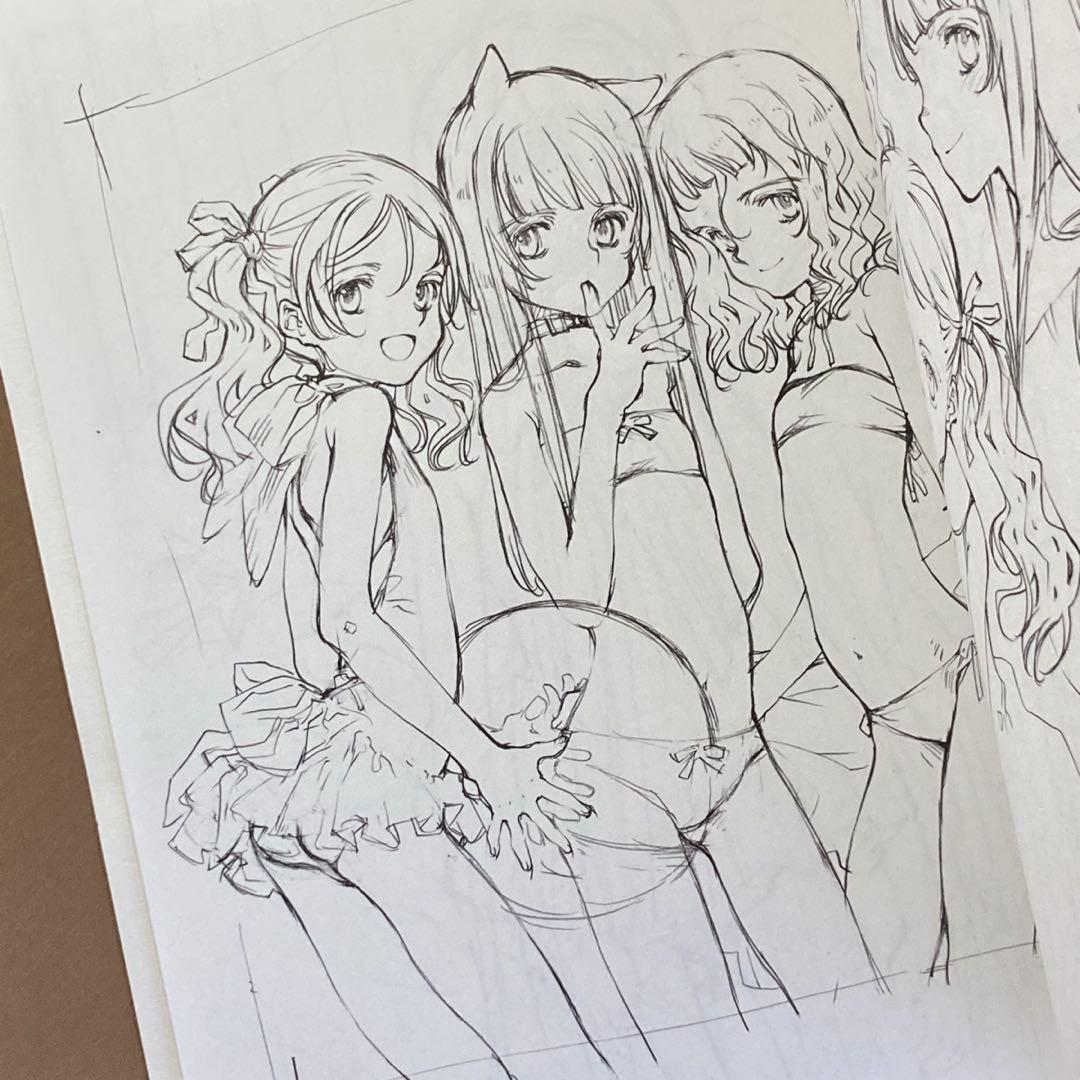 ⭐白詰草話 全原画集⭐大槍葦人⭐初版⭐LITTLE WITCH／ゲーム