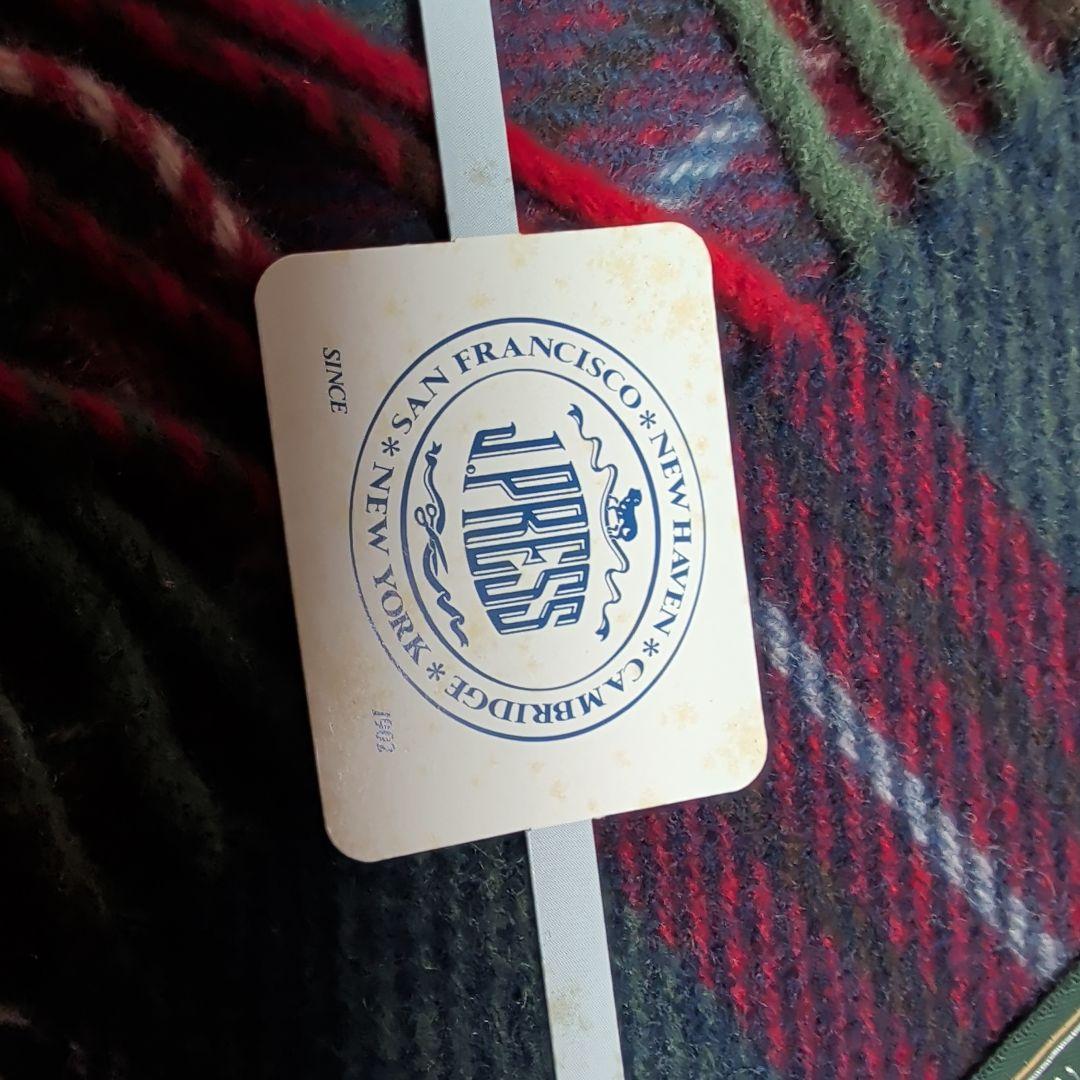 J.PRESS タータンチェック ブランケット 85x130cm