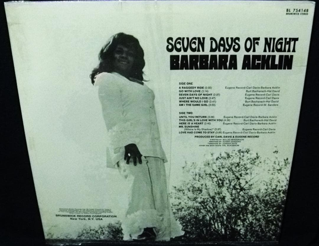 新品 Barbara Acklin - Seven Days Of Night