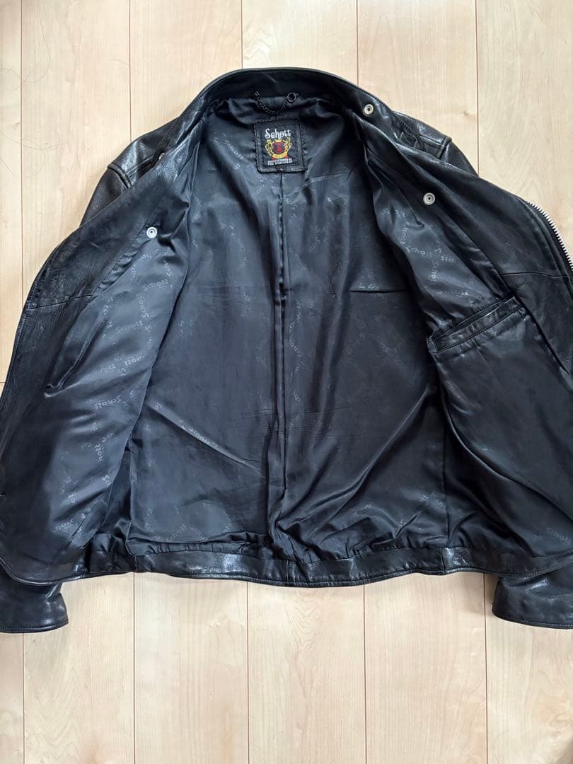 Schott 3171060 セミダブル ライダース 羊革 ラムレザー L 美品