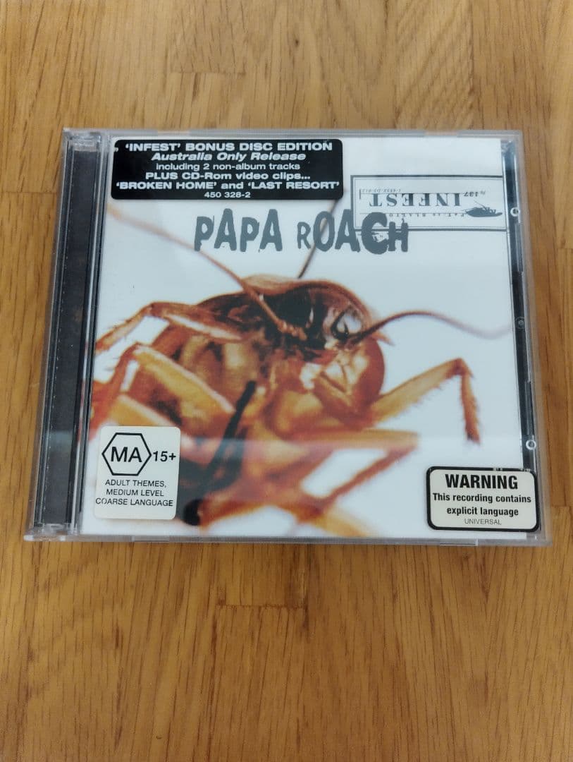 PAPAROACH INFEST オーストラリアオンリーリリース　輸入盤CD