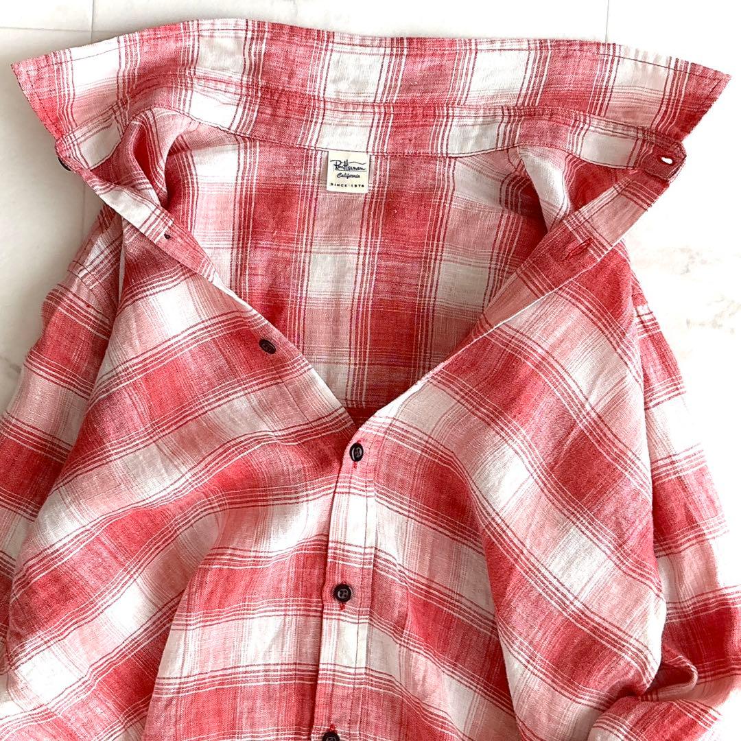 美品✨ ロンハーマン リネン100% シャツ チェック 羽織