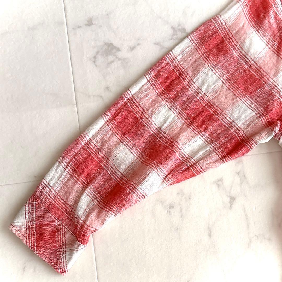 美品✨ ロンハーマン リネン100% シャツ チェック 羽織