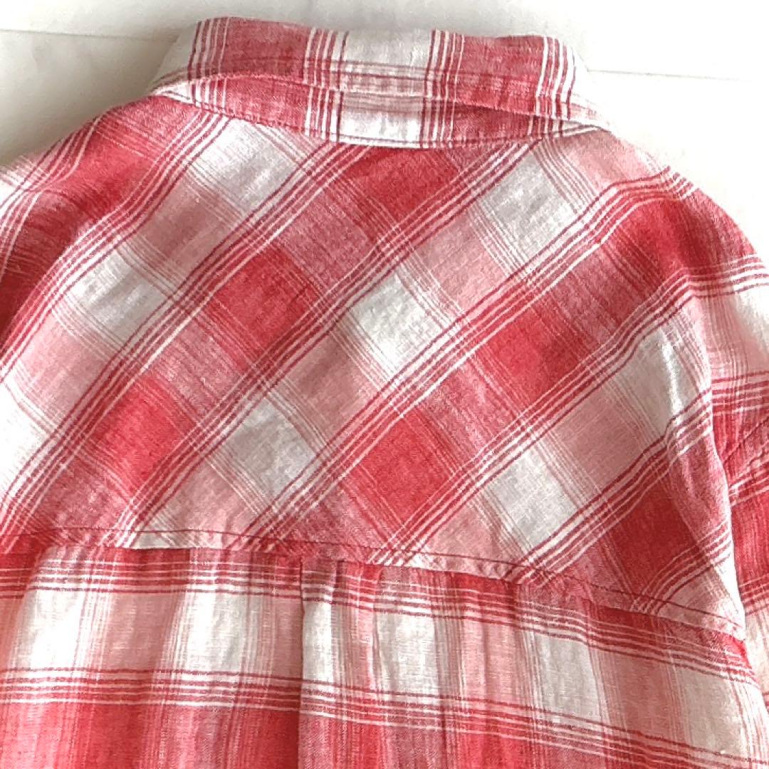 美品✨ ロンハーマン リネン100% シャツ チェック 羽織